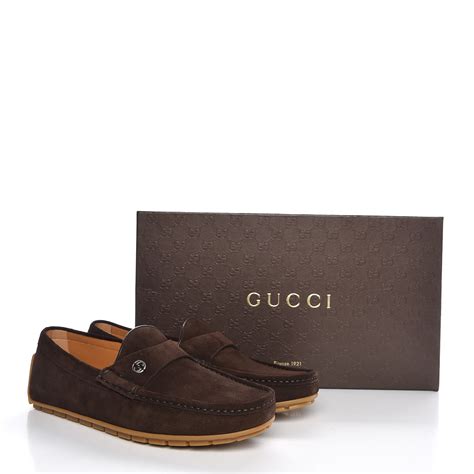 gucci suede interlocking g driving moccasin|gucci loafers for sale.